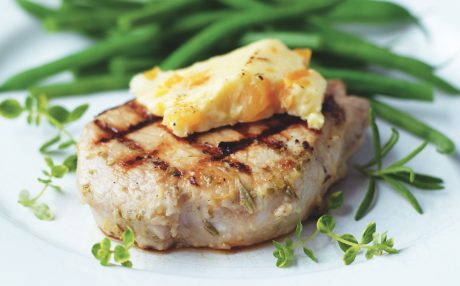 Chargrilled-Marinated-Pork-with-Wensleydale-and-Apricots