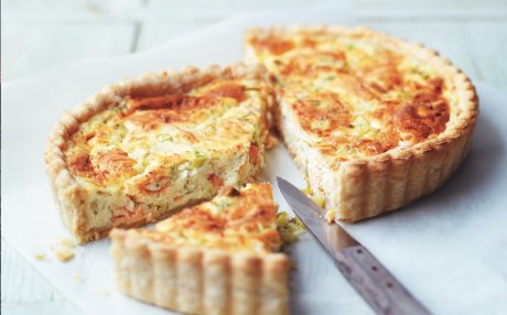 Cheshire Cheese and Smoked Salmon Quiche